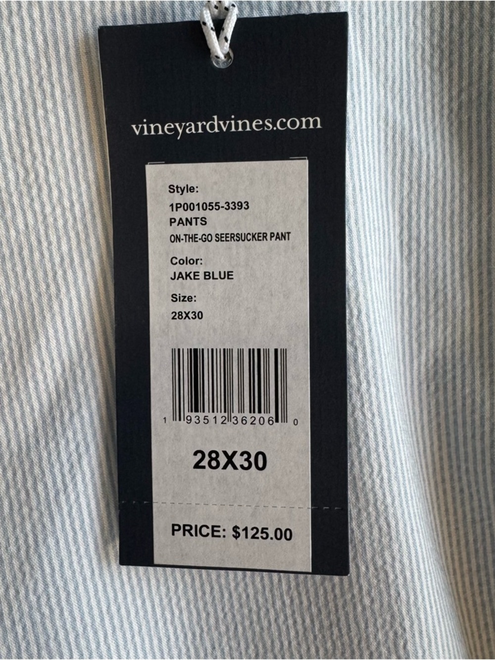 Vineyard Vines Light Blue Pinstripe Men’s Dress Pants - Picture 5 of 9